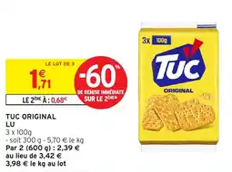 Intermarché Tuc original lu offre