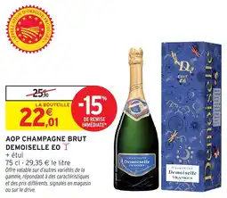Intermarché Aop champagne brut demoiselle eo offre