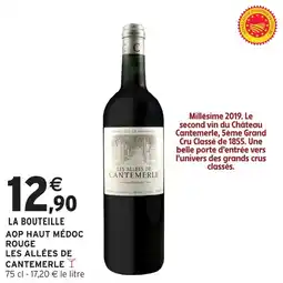Intermarché Aop haut médoc rouge les allées de cantemerle offre