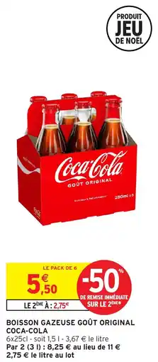 Intermarché Boisson gazeuse goût original coca-cola offre