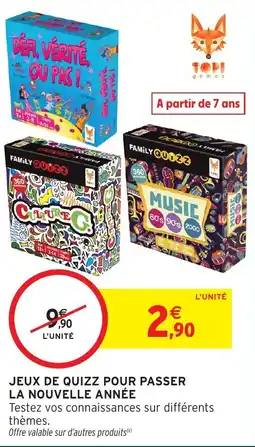 Intermarché Jeux de quizz pour passer la nouvelle année offre