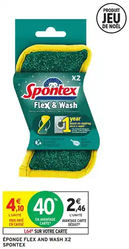 Intermarché Éponge flex and wash x2 spontex offre