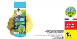 Carrefour Market Pomme de terre de consommation blanche à chair ferme agroécologie filiere qualite carrefour offre
