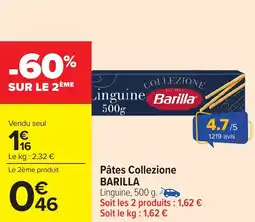 Carrefour Market Pâtes collezione barilla offre