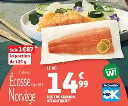 Auchan Supermarché Filet de saumon atlantique offre