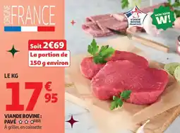 Auchan Supermarché Viande bovine pavé offre