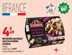 Auchan Supermarché Rognons de bœuf sauce madère charal offre