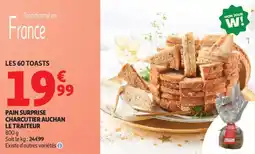 Auchan Supermarché Pain surprise charcutier auchan le traiteur offre