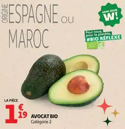 Auchan Supermarché Avocat bio offre