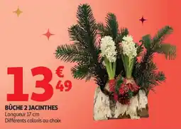 Auchan Supermarché Bûche 2 jacinthes offre