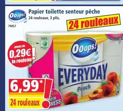 Norma OOOPS Papier toilette senteur pêche offre