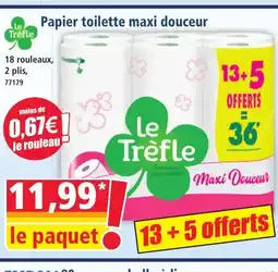 Norma LE TRÈFLE Papier toilette maxi douceur offre