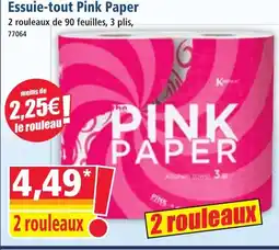 Norma Essuie-tout Pink Paper offre