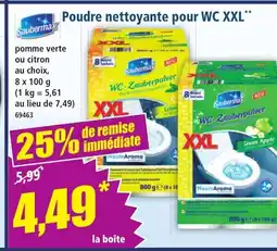 Norma SAUBERMAX Poudre nettoyante pour WC XXL offre