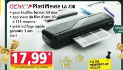 Norma GENIE Plastifieuse LA 200 offre
