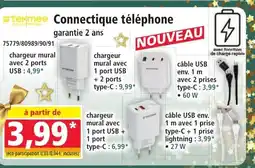 Norma Connectique téléphone offre