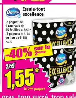 Norma OOOPS Essuie-tout excellence offre