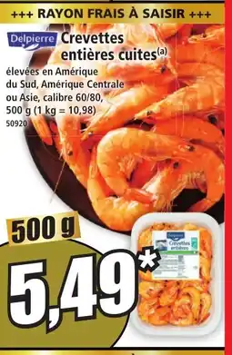 Norma DELPIERRE Crevettes entières cuites offre