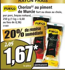 Norma FUEGO Chorizo au piment de Murcie offre