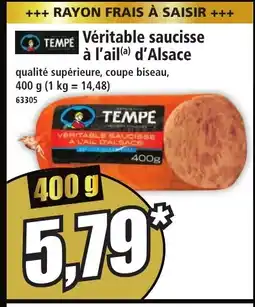 Norma TEMPÉ Véritable saucisse à l'ail d'Alsace offre