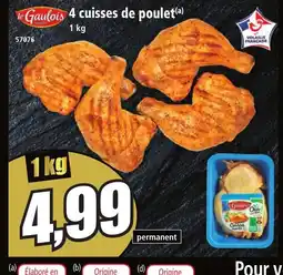 Norma LE GAULOIS 4 cuisses de poulet offre
