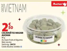 Auchan AUCHAN Cacahuètes wasabi offre