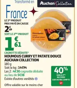 Auchan AUCHAN COLLECTION Houmous curry et patate douce offre