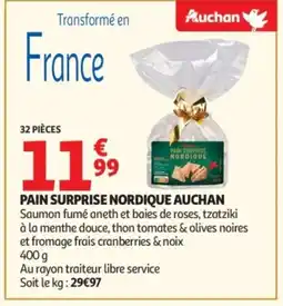 Auchan AUCHAN Pain surprise nordique offre
