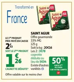 Auchan SAINT AGUR offre