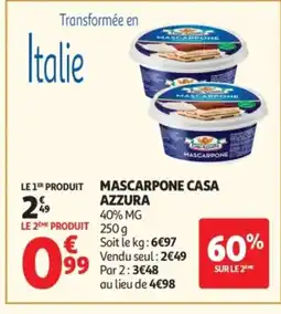 Auchan CASA AZZURA Mascarpone offre