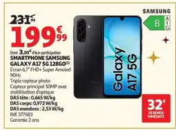 Auchan SAMSUNG GALAXY Smartphone A17 5G 128GO offre