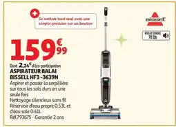 Auchan BISSELL Aspirateur balai HF3-3639N offre