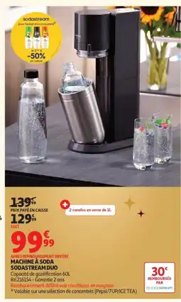 Auchan SODASTREAM Machine à soda offre