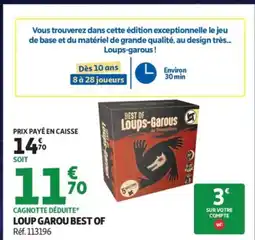 Auchan LOUP GAROU BEST OF offre
