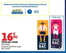 Auchan SPEED BAC Jaune offre