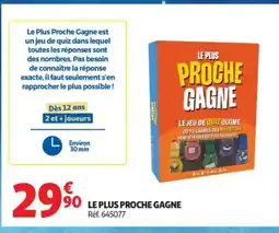 Auchan Le plus proche gagne offre