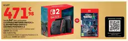 Auchan La console nintendo switch 2+ le jeu nintendo switch 2 légendes pokémon z-a offre