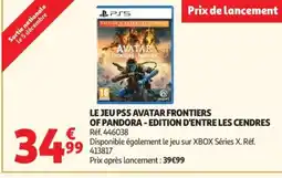 Auchan Le jeu ps5 avatar frontiers of pandora - edition d'entre les cendres offre