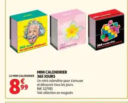 Auchan Mini calendrier 365 jours offre