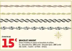 Auchan Bracelet argent offre