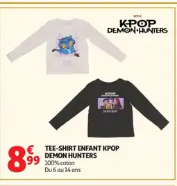 Auchan KPOP DEMON HUNTERS Tee-shirt enfant offre