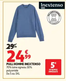 Auchan INEXTENSO Pull hommee offre