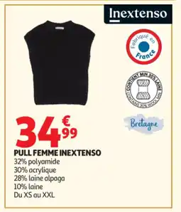 Auchan INEXTENSO Pull femme offre