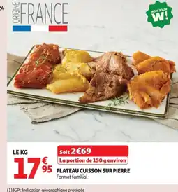 Auchan Plateau cuisson sur pierre offre