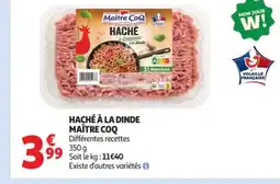 Auchan MAÎTRE COQ Haché à la dinde offre
