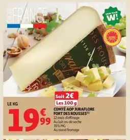 Auchan Comté aop juraflore fort des rousses offre