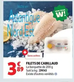 Auchan Filets de cabillaud offre