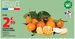 Auchan Clémentines feuilles corse offre