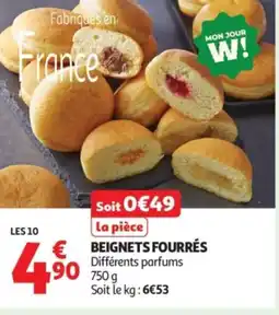 Auchan Beignets fourrés offre
