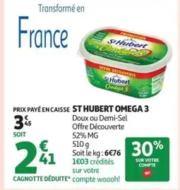 Auchan ST HUBERT Omega 3 offre